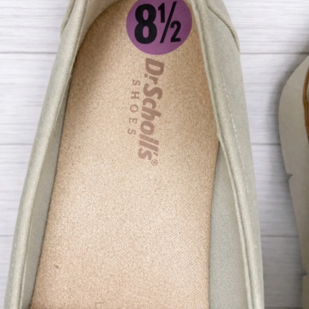 Dr. Scholl’s Gray Suede Platform Loafers Women’s 8.5 New